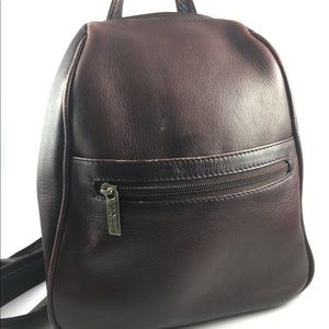 Convertible Leather Mini Backpack